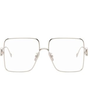 Loewe Lunettes Carrées Argentées - Multicolore