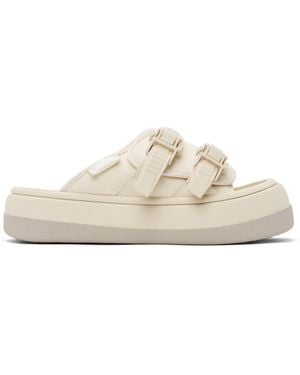 Eytys Ssense Exclusive Off-white Capri Sandals - Black