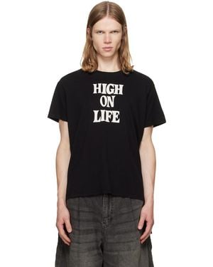R13 'High On Life' Boy T-Shirt - Black