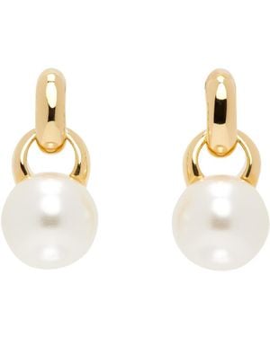 Sophie Buhai ゴールド Everyday フェイクパール ピアス - ホワイト