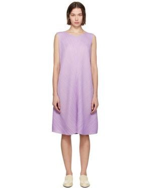 Pleats Please Issey Miyake Mellow Pleats Midi Dress - Pink