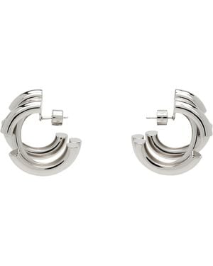 Balenciaga Saint-Germain Hoop Earrings - Metallic