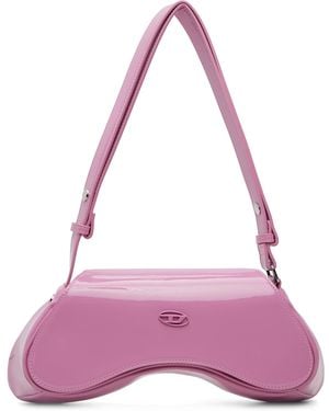DIESEL Play Glossy Crossbody Bag - Purple