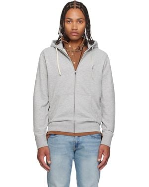 Polo Ralph Lauren Fleece Zip Hoodie - Gray