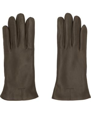 TOTEME Leather Gloves - Green