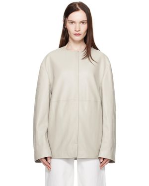 Loulou de Saison Atalia Leather Jacket - Natural
