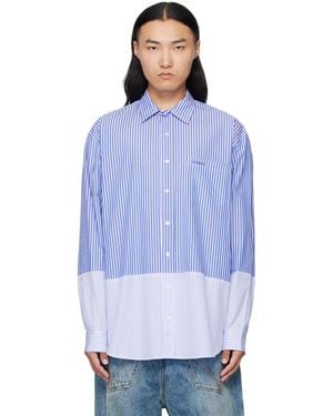 Vetements Splitted Shirt - Blue