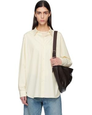 Ssstein Suvin Cotton Oversized Regular Collar Shirt - Natural
