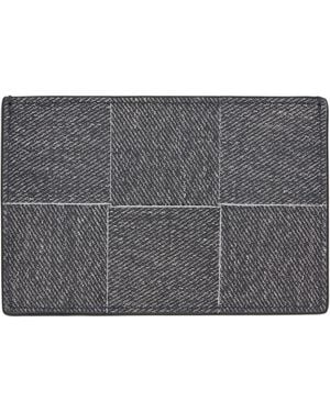 Bottega Veneta Cassette Slim Flap Card Holder - Grey