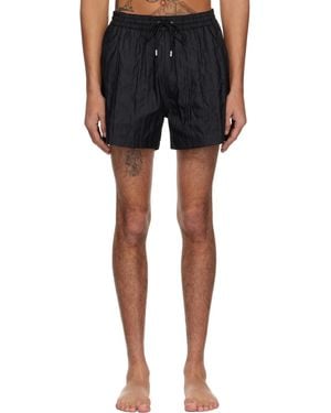 Paul Smith ブラック シャドーストライプ スイムショーツ - ブルー