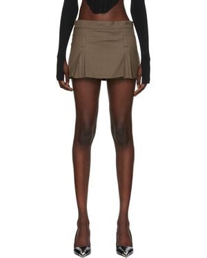 BONBOM Pleated Miniskirt - Black