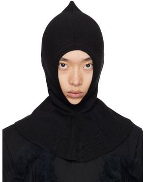 Simone Rocha Pointed Balaclava - Black