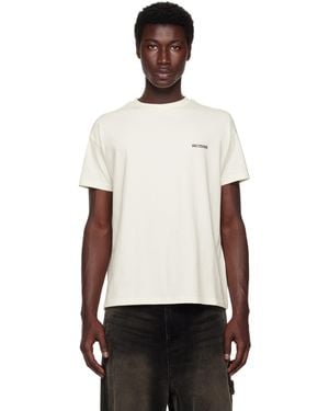 we11done Off- Cotton Mini Logo T-Shirt - White