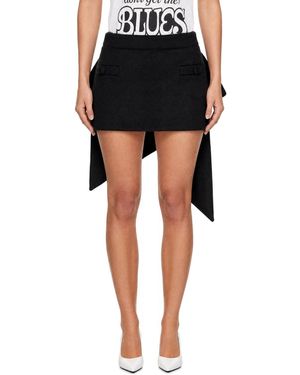 VAQUERA Neoprene Bow Miniskirt - Black
