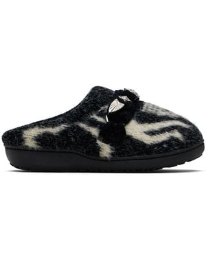 Toga Virilis Subu Edition Knit Slipper Loafers - Black