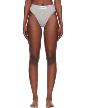 Marine Serre Moon Logo Stretched Jersey High-Waist Briefs - Multicolour