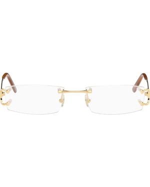 Cartier Lunettes Dorées - Métallisé