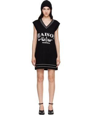 MM6 by Maison Margiela Knitted Minidress - Black