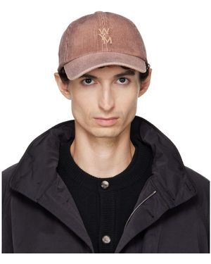 WOOYOUNGMI Corduroy Denim Logo Ball Cap - Black
