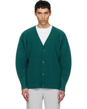 Homme Plissé Issey Miyake Colour Pleats 1 Cardigan - Green
