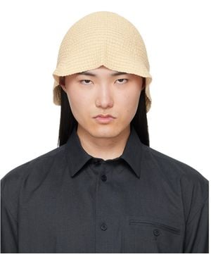 Homme Plissé Issey Miyake Off- Crochet Hat - Black