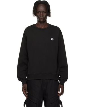KENZO Paris Happy Tiger' Embroidered Sweatshirt - Black