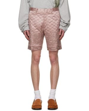 Dries Van Noten Quilted Shorts - Pink