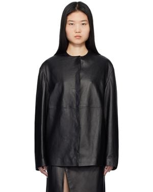 Loulou de Saison Atalia Leather Jacket - Black