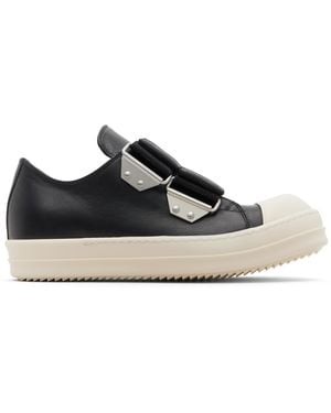 Rick Owens Temple Strap Low Trainers - Black
