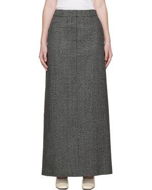 R2W Arina Wool Maxi Skirt - Black