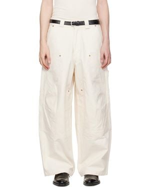 Willy Chavarria Off- Stockton Double Knee Trousers - Natural