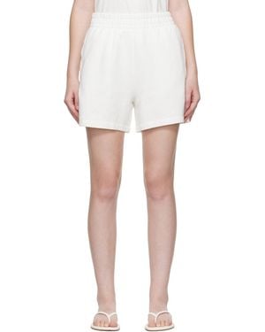 Anine Bing Off- Kam Shorts - White