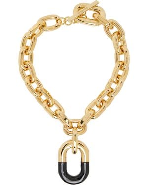 Rabanne Xl Link Necklace - Metallic