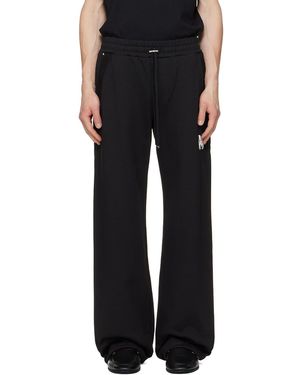 Amiri Pantalon De Survêtement Noir À Monogramme