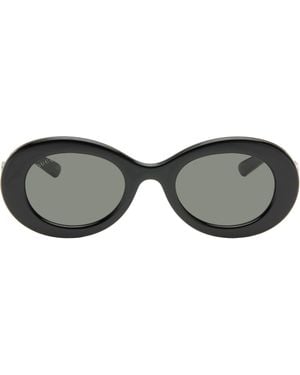 Gucci Oval Frame Sunglasses - Black