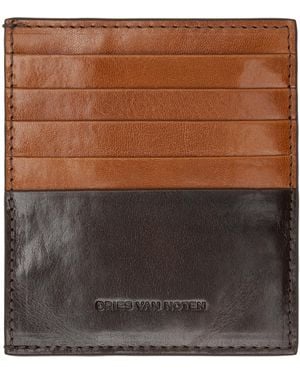 Dries Van Noten Calfskin Card Holder - Brown