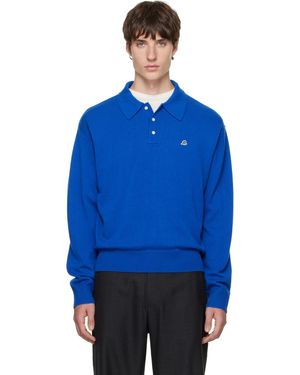 Bluemarble Polo Bleu En Tricot