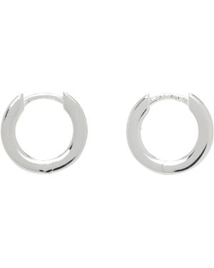 Hatton Labs Small Edge Hoop Earrings - Black