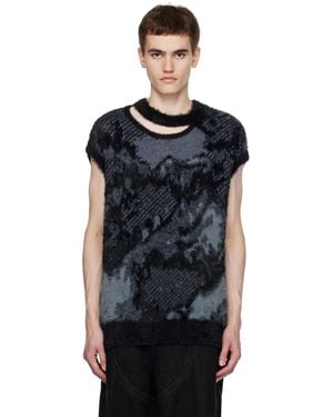 Feng Chen Wang Landscape Painting Jumper - Black