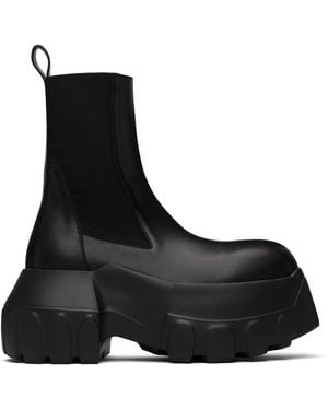 Rick Owens Beatle Mega Tractor Chelsea Boots - Black