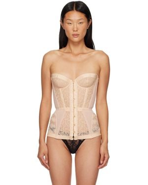 Agent Provocateur Off- Mercy Corset - Brown