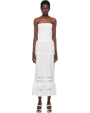 Frankie's Bikinis Empress Strapless Smocked Maxi Dress - Black