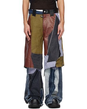 SWAMPGOD Destroyed Fisolo Jeans in Black for Men | Lyst