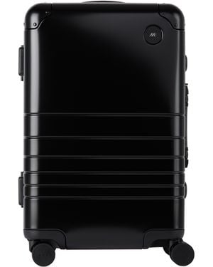 Monos Aluminum Carry-On Plus Suitcase - Black