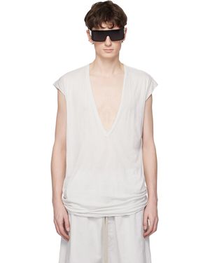 Rick Owens Off- Temple Dylan T-Shirt - Multicolour