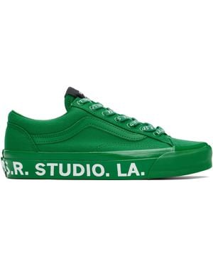 S.R. STUDIO. LA. CA. Vans Edition Otw Old Skool Reissue 36 Vibram Trainers - Green
