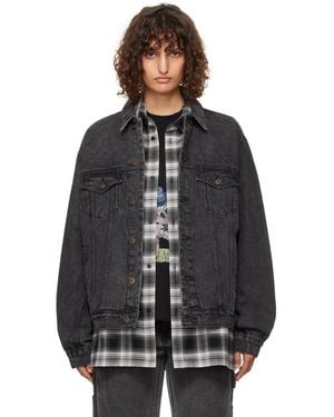 we11done Monster Pony Denim Jacket - Black