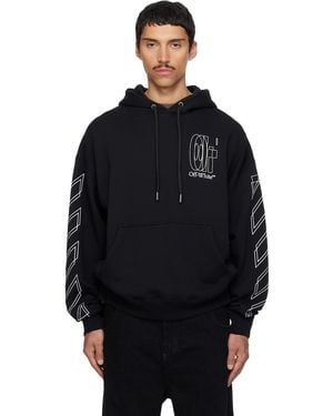 Off-White c/o Virgil Abloh Big Double Arrow Skate Hoodie - Black