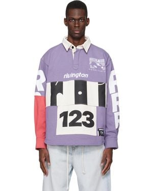 RIVINGTON roi Rebis Apocrypha Rugby Polo - Purple