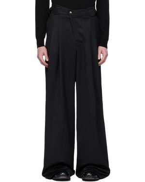 CMMAWEAR Wide Fluid Trousers - Black